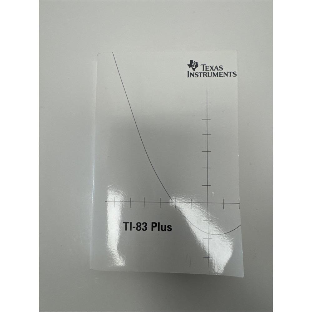 Texas Instruments Ti 83 Plus Graphing Calculator w/ Cover & Booklet Tested - Picture 7 of 10